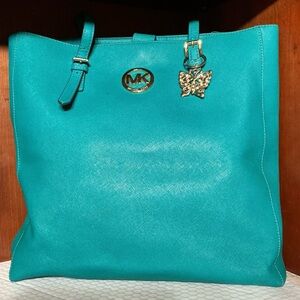 Michael Kors Green Tote Safiano Leather